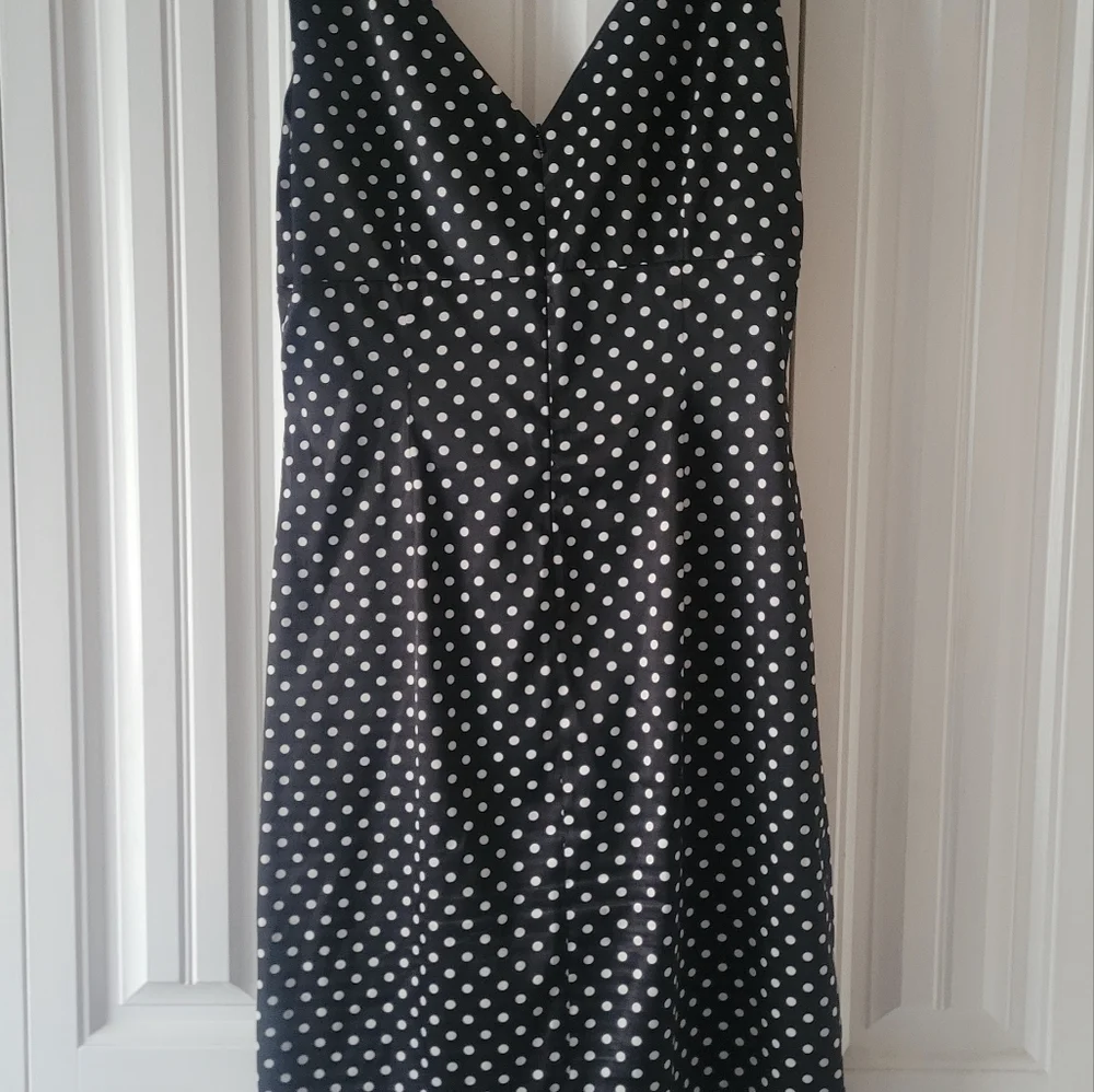 Donna Ricco polka dot Navy dress. Fabulous condition